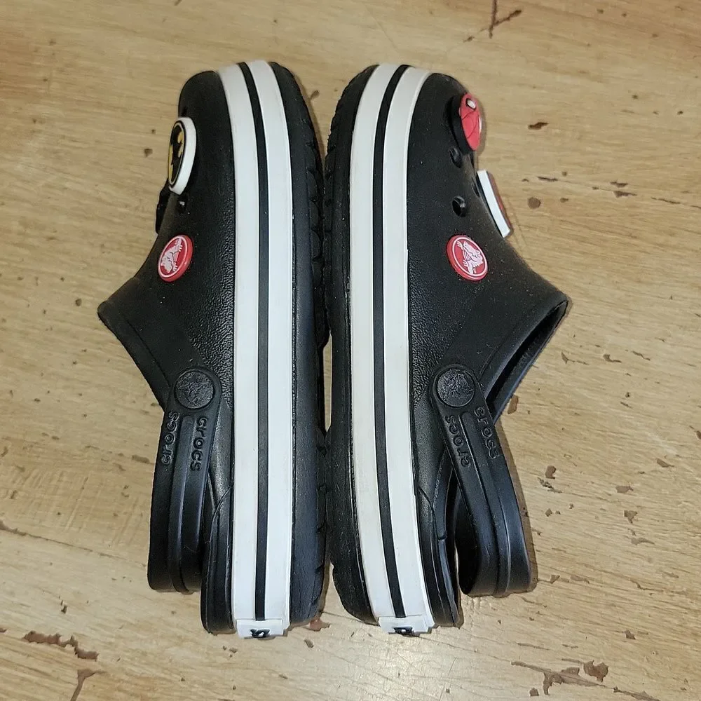 Crocs Crocband Kids Classic Clog Slip On Slides Black Star Wars Size 12